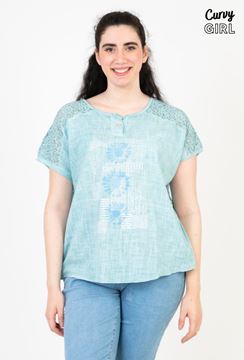 Immagine di CURVY GIRL TURQUOISE T SHIRT